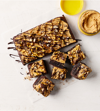 Whipped Peanut Butter Brownie